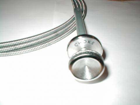Dual Choke Cable w/ Dash Bezel and Nut