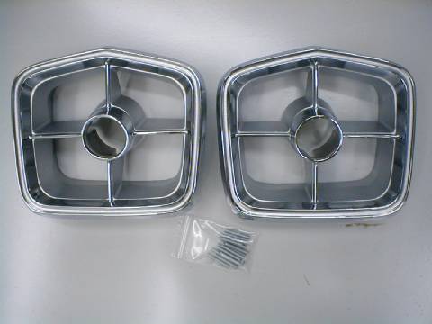 63 Plymouth Chrome Taillight Bezels